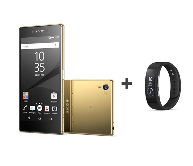 Sony Xperia Z5 Premium złoty + SmartBand Talk SWR30 - 261752 - zdjęcie